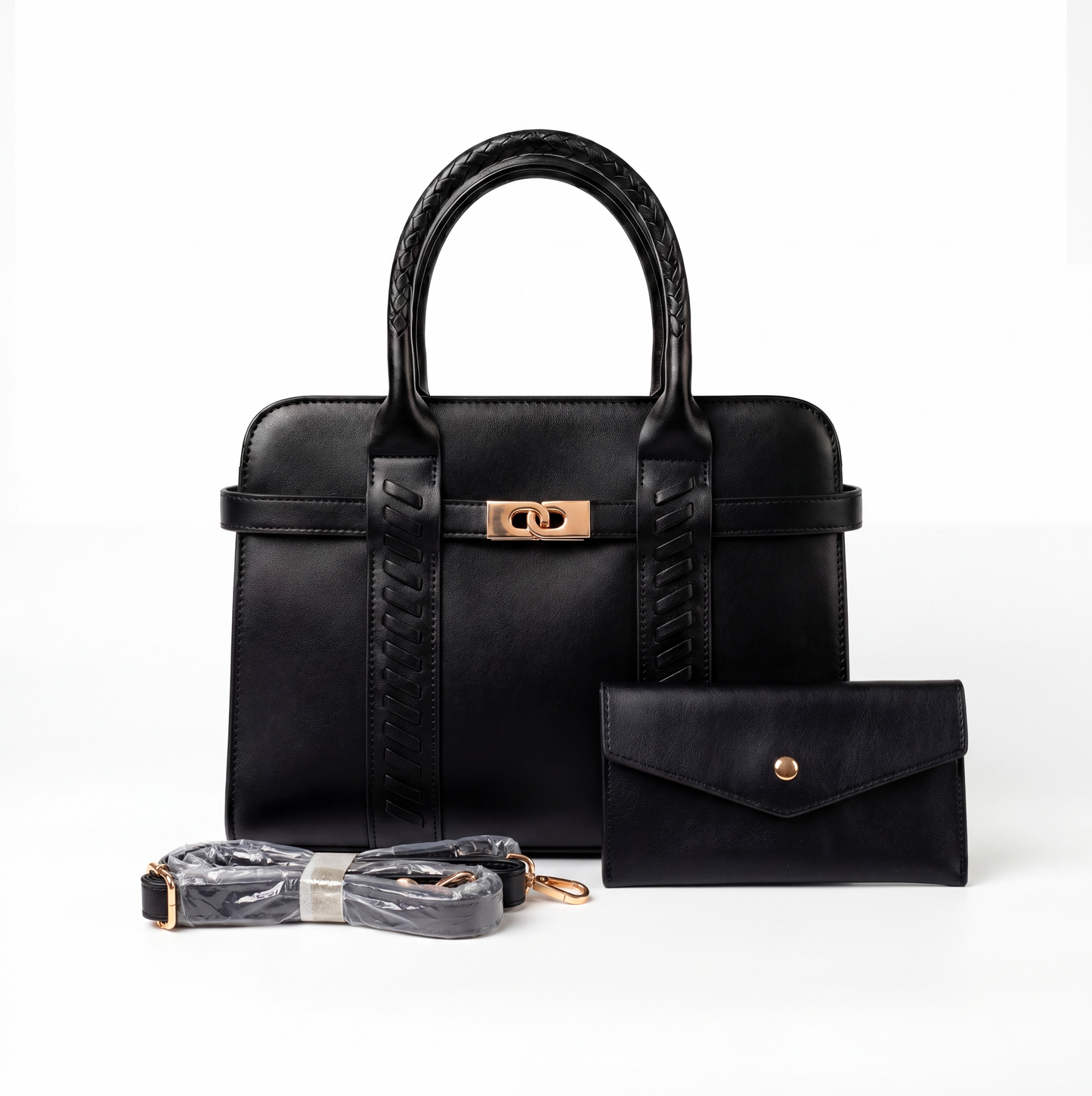 Sac à Main Élégance Structurée –Bicolore- FORMAT MOYEN