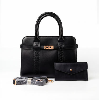 Sac à Main Élégance Structurée –Bicolore- FORMAT MOYEN