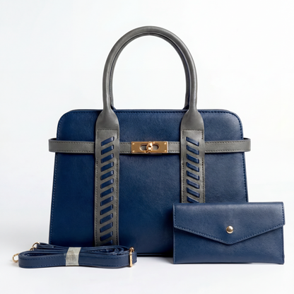 Sac à Main Élégance Structurée –Bicolore- FORMAT MOYEN