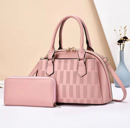 Sac à main femme & portefeuille assorti – Élégance intemporelle 🤎- FORMAT MOYEN 31cm